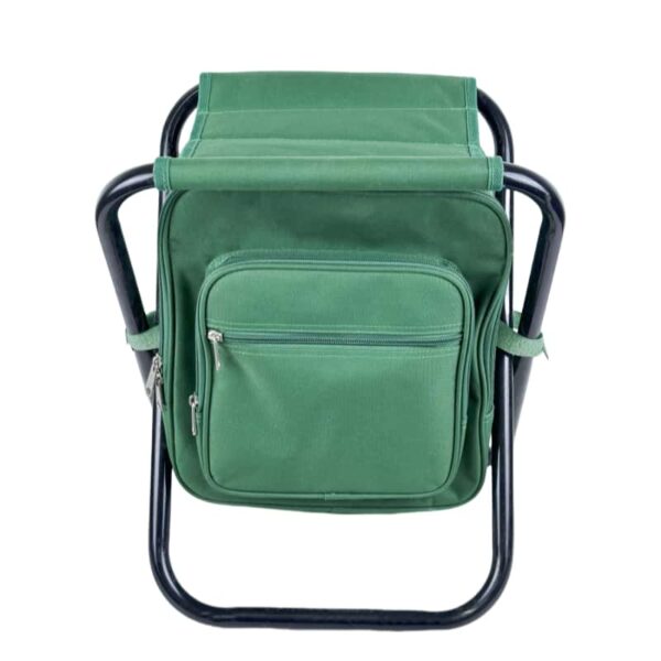 OEM customization Compact Folding Hiking Sports Camping Stool Multi-function 3 in 1 Fishing Backpack Chair Seat with Cooler Bag - Image 2