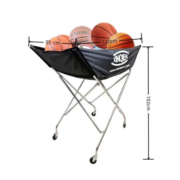 OEM customization Foldable aluminum basketball volleyball cart with wheels - Image 3