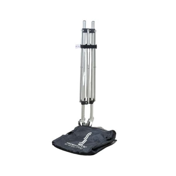 OEM customization Lightweight aluminum foldable tennis ball hopper cart with basket - Image 7