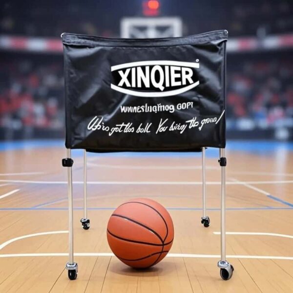 OEM customization Aluminum Outdoor Utility Cart with Nylon Ball Hopper for Volleyball/Basketball/Soccer