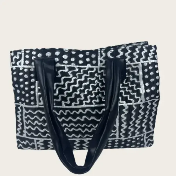 Custom Stylish Women's Fashion Handbag Polyester Tote Bag - Image 3