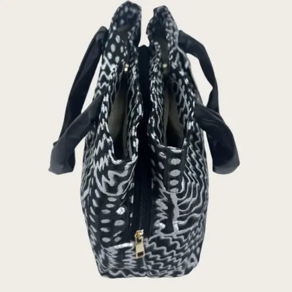 Custom Stylish Women's Fashion Handbag Polyester Tote Bag - Image 4