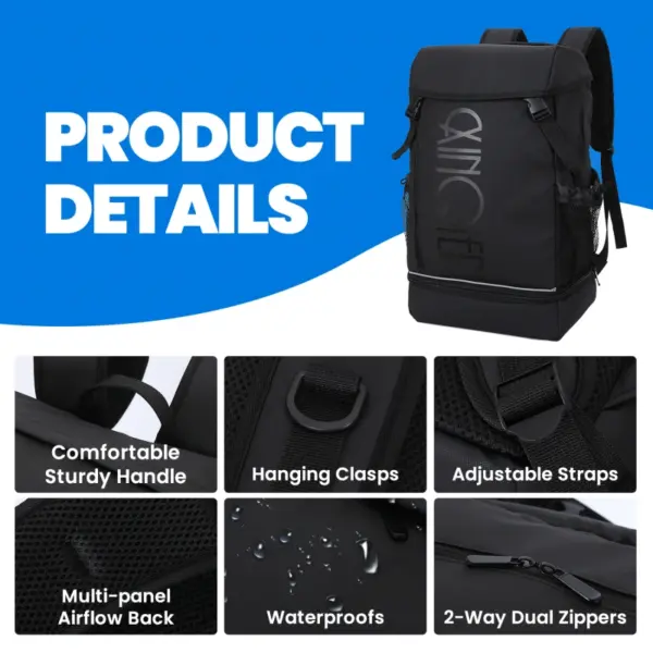 OEM Nylon mountaineering bag, laptop backpack, school bag, unisex - Image 4