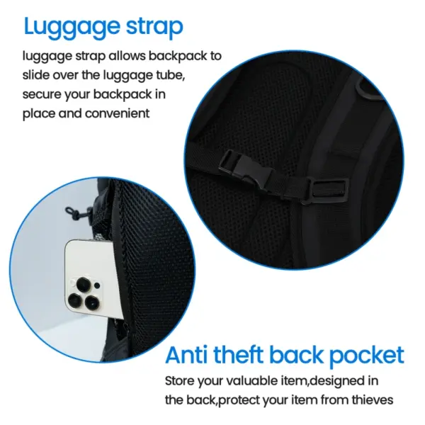 OEM Nylon mountaineering bag, laptop backpack, school bag, unisex - Image 5