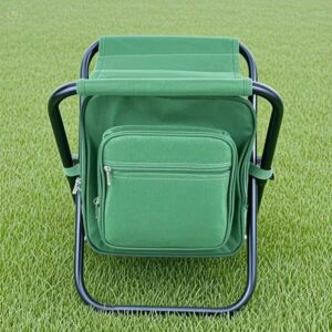 OEM customization Compact Folding Hiking Sports Camping Stool Multi-function 3 in 1 Fishing Backpack Chair Seat with Cooler Bag
