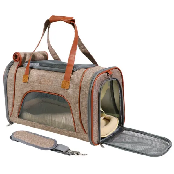 High Quality Portable Dog Folding Backpack Travel Cat Transparent Cabin Carrier Puppy Kitten Pet Bag - Image 3