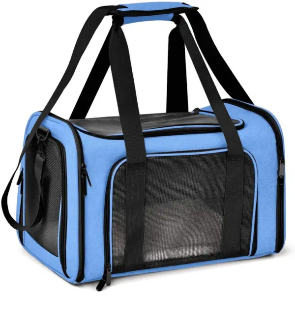 Pet Carrier Bag with Multiple Openings, Pes Traveling Bag for Cats and Small Dogs - Image 2