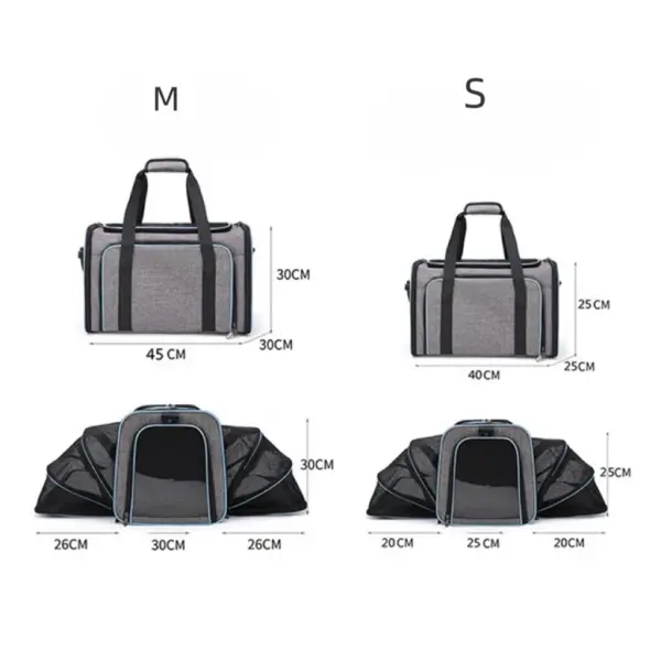 Pet Carrier Bag with Multiple Openings, Pes Traveling Bag for Cats and Small Dogs - Image 11