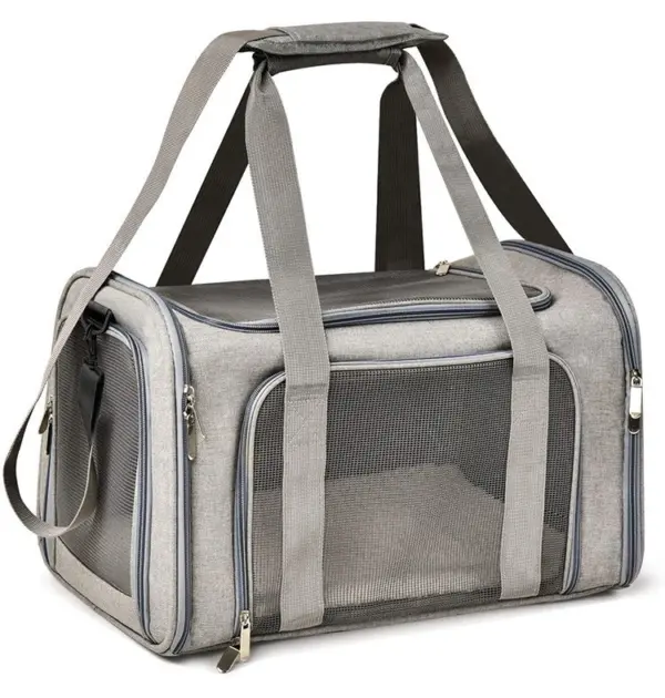 Pet Carrier Bag with Multiple Openings, Pes Traveling Bag for Cats and Small Dogs - Image 3