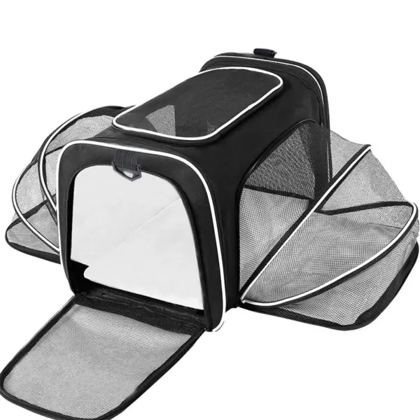 Pet Carrier Bag with Multiple Openings, Pes Traveling Bag for Cats and Small Dogs - Image 7