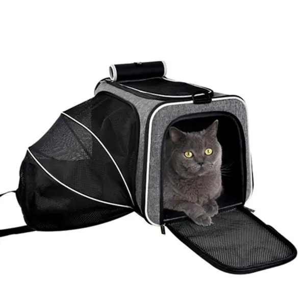 Pet Carrier Bag with Multiple Openings, Pes Traveling Bag for Cats and Small Dogs - Image 10