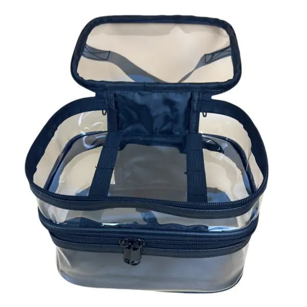 Custom Transparent Makeup Bag Portable Beauty Makeup Case Travel Organizer - Image 3