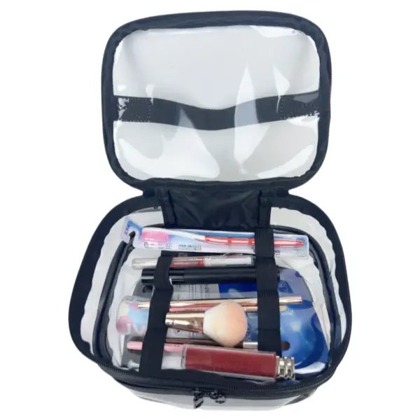 Custom Transparent Makeup Bag Portable Beauty Makeup Case Travel Organizer - Image 5